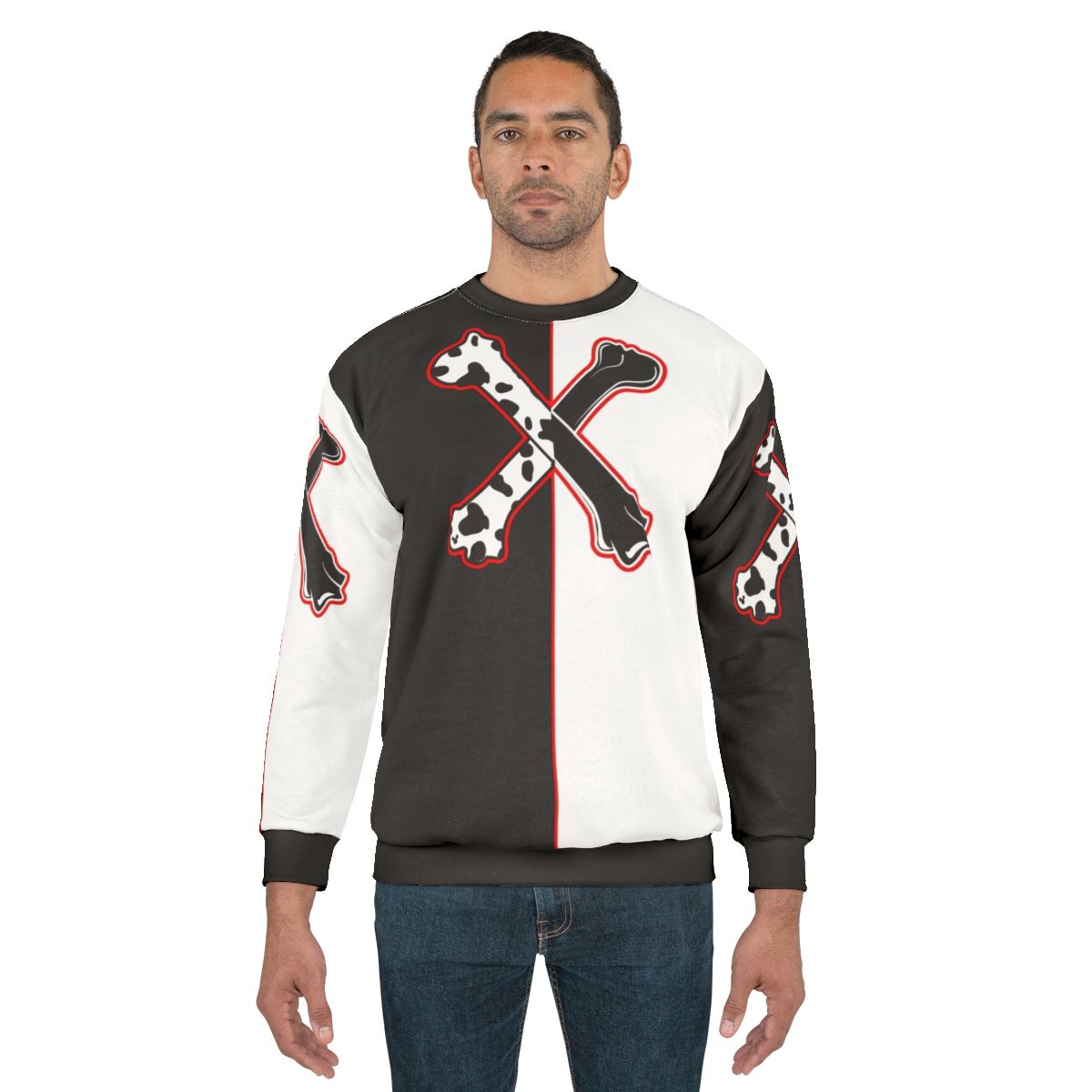 Dalmatian cross bones icon sweatshirt