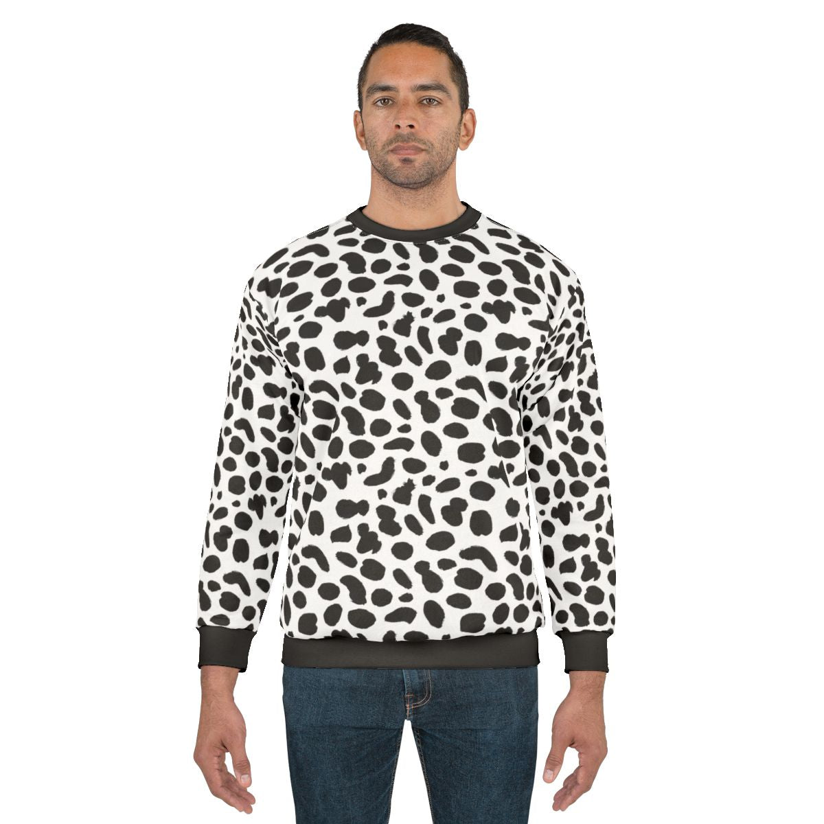 Dalmatian pattern abstract sweatshirt