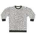 Dalmatian spots black and white sweatshirt