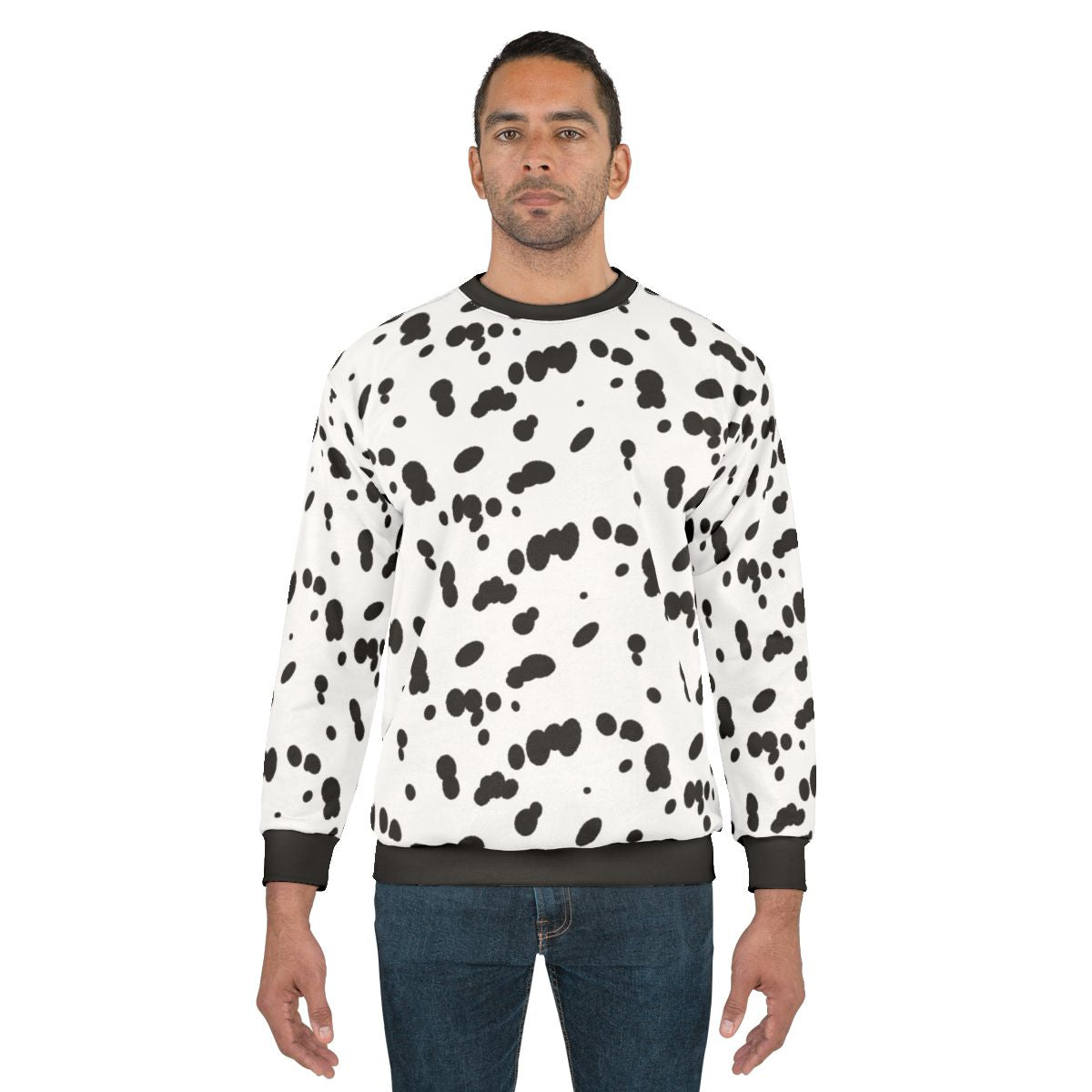 Dalmatian spots dog fur pattern sweatshirt