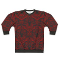 Gothic occult satanic sweatshirt with repeating pattern