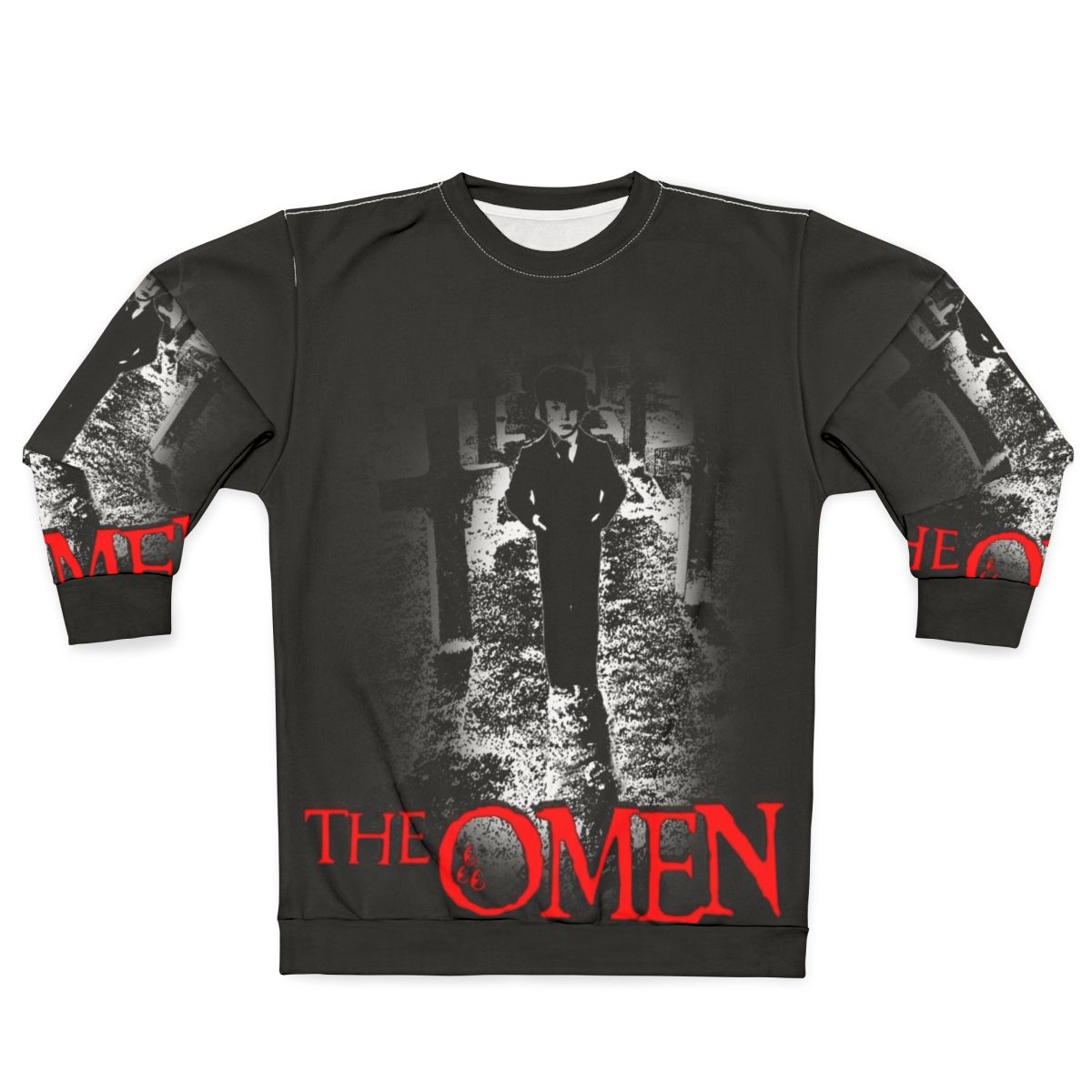 Damien The Omen horror movie themed sweatshirt