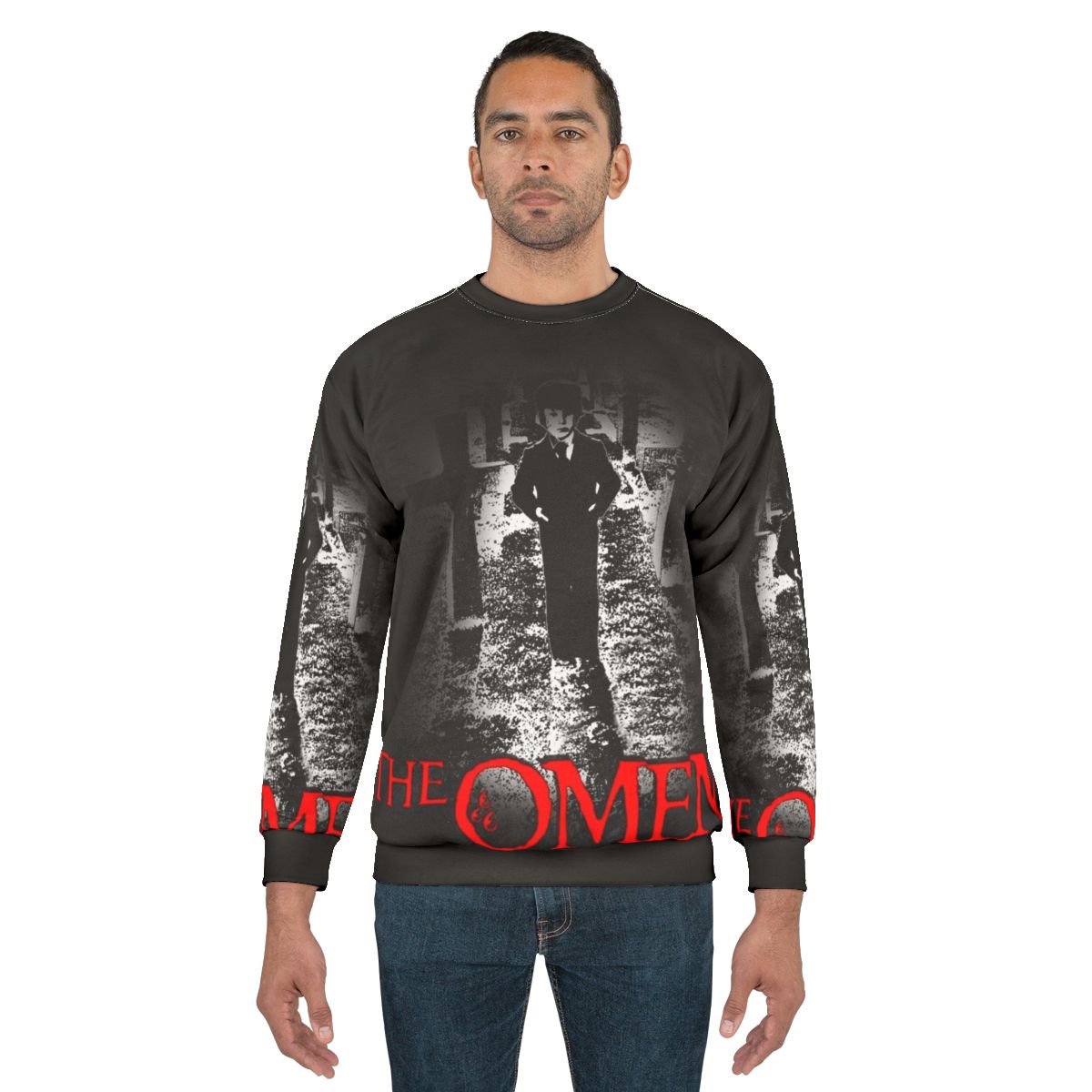 Damien The Omen horror movie themed sweatshirt