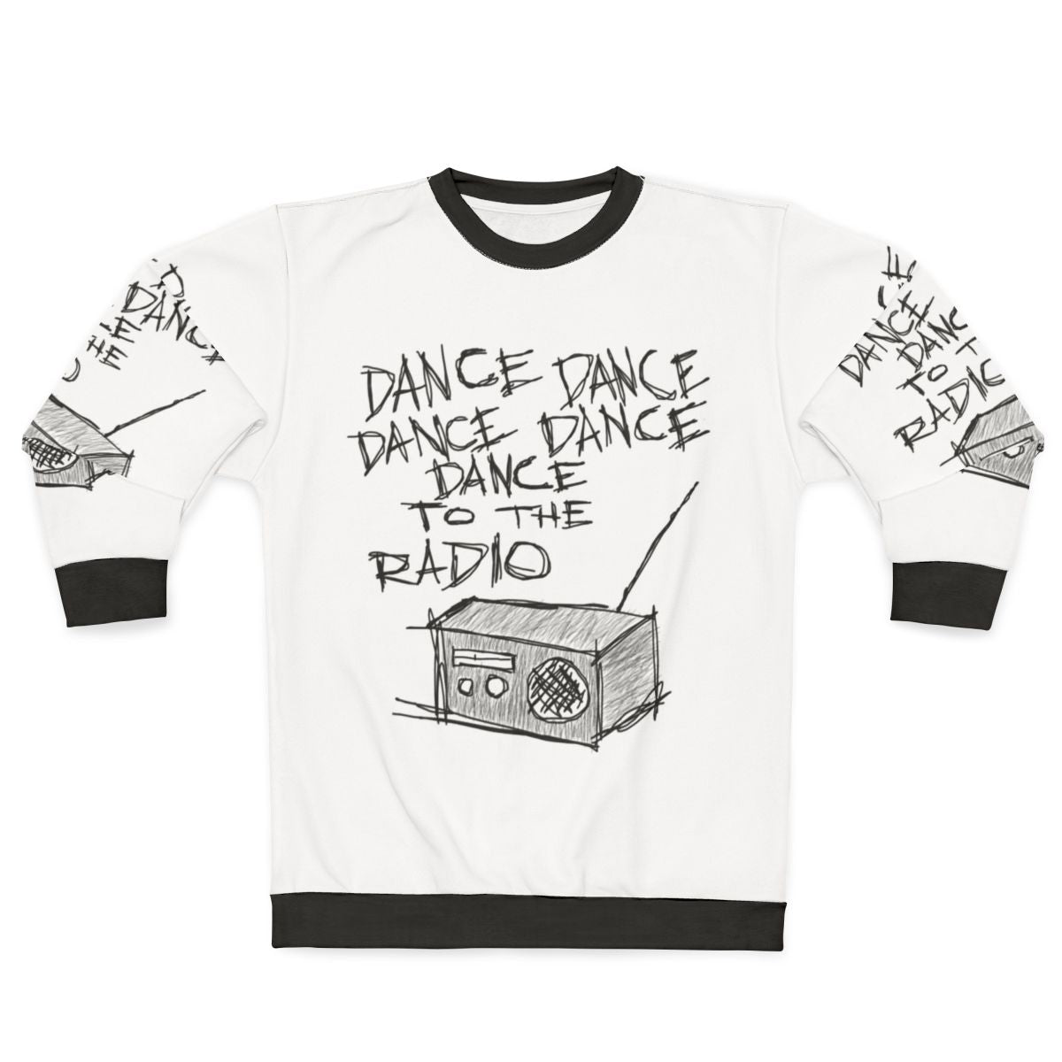 Joy Division and New Order Inspired Dance to the Radio Sweatshirt