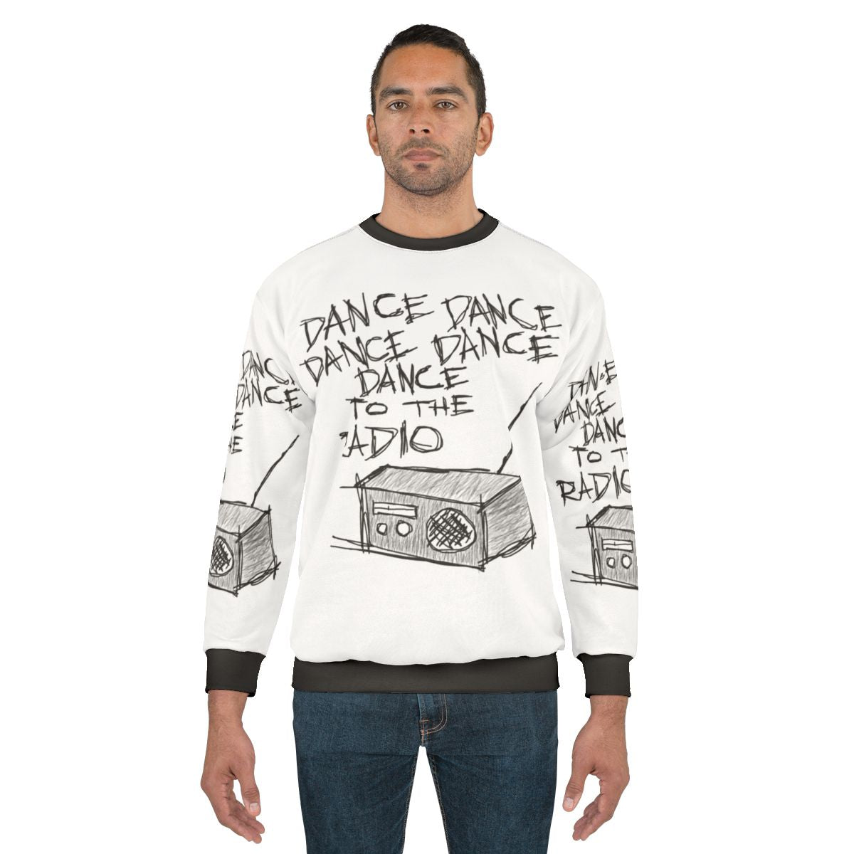 Joy Division and New Order Inspired Dance to the Radio Sweatshirt