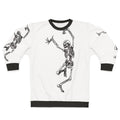 Vintage-style 'Dance With Death' sweatshirt with a mystical skull design