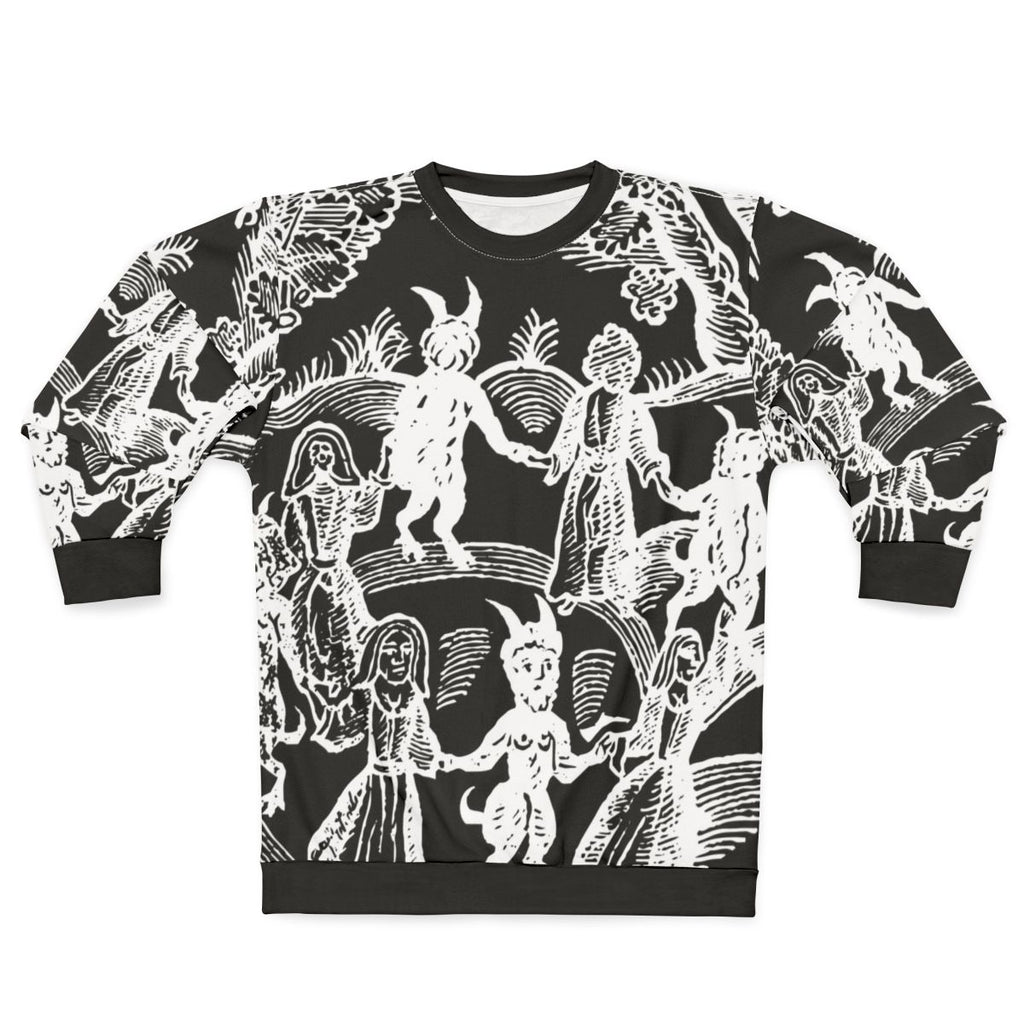Dance With The Devil Occult White Sweatshirt