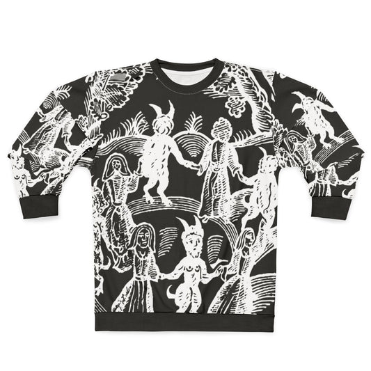 Dance With The Devil Occult White Sweatshirt