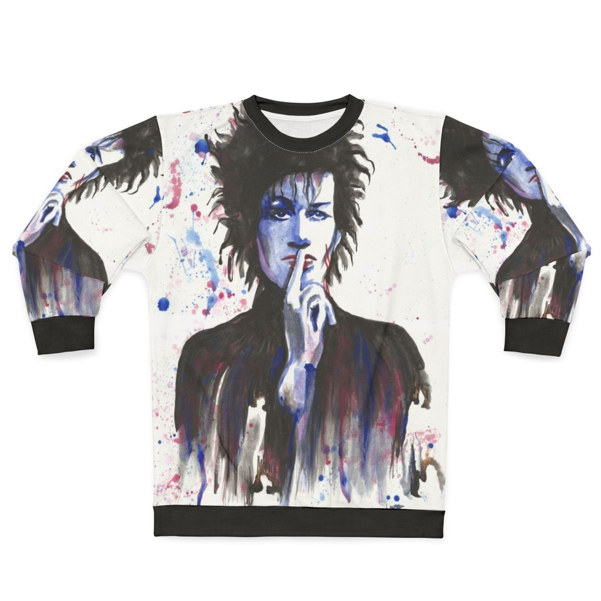 Daniel Ash Bauhaus Musician Music Lovers Watercolor Sweatshirt