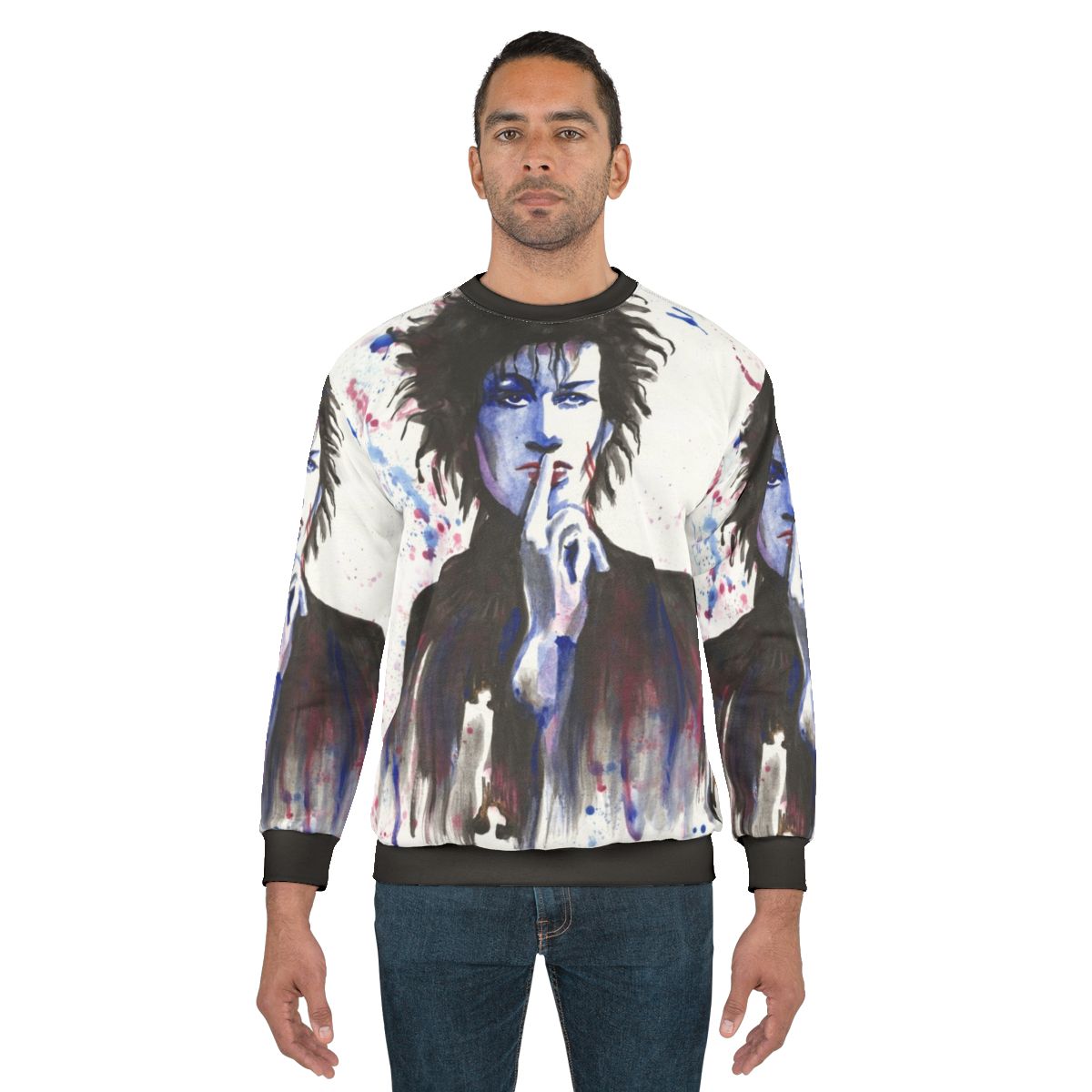 Daniel Ash Bauhaus Musician Music Lovers Watercolor Sweatshirt