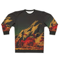 Vintage dark continent album cover sweatshirt featuring new wave punk design