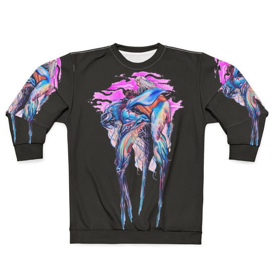 Dark Crystal Sweatshirt featuring fantasy characters and creatures