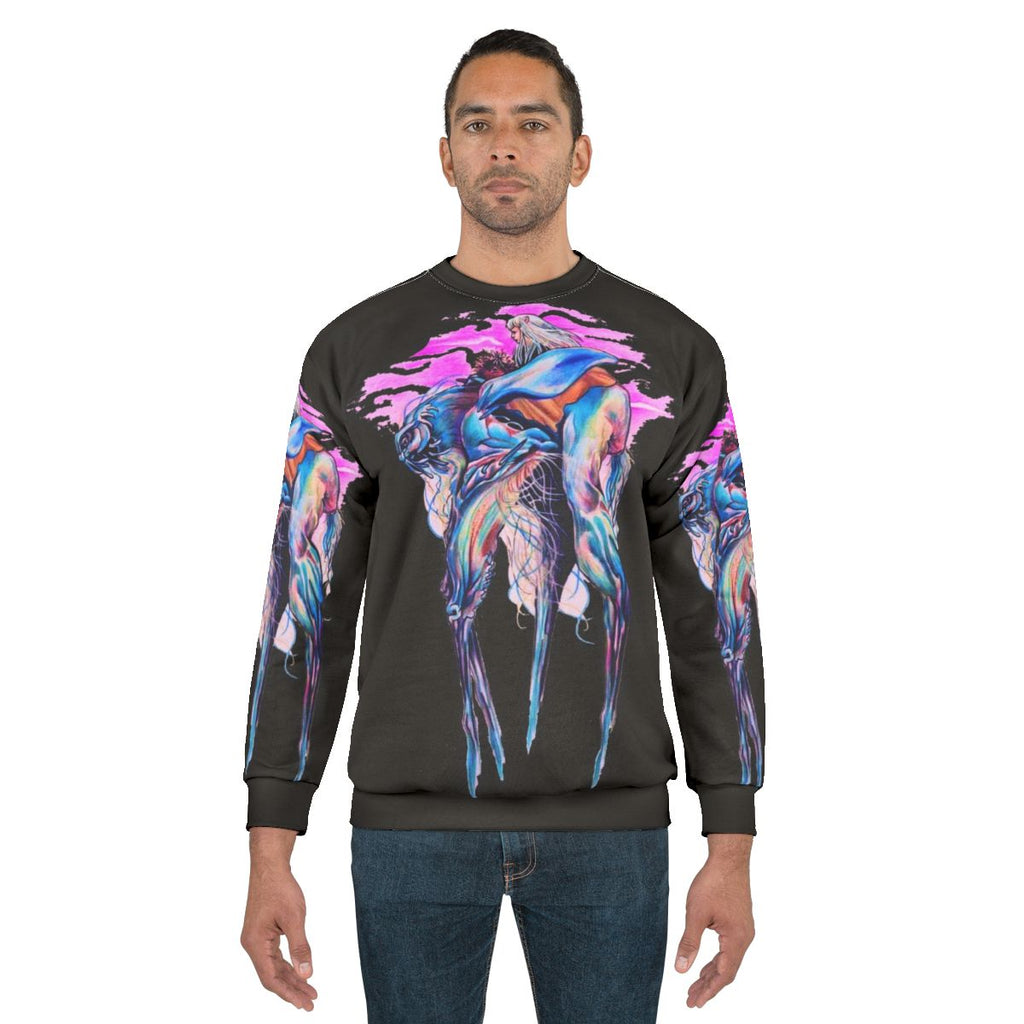 Dark Crystal Sweatshirt featuring fantasy characters and creatures