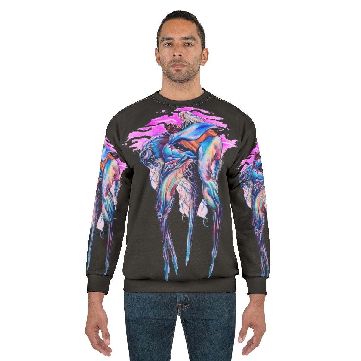 Dark Crystal Sweatshirt featuring fantasy characters and creatures