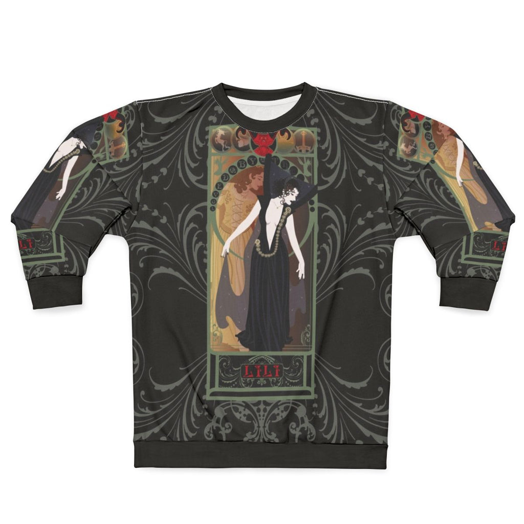 Dark Lili Nouveau Legend Sweatshirt featuring a princess design in a nostalgic cult classic style