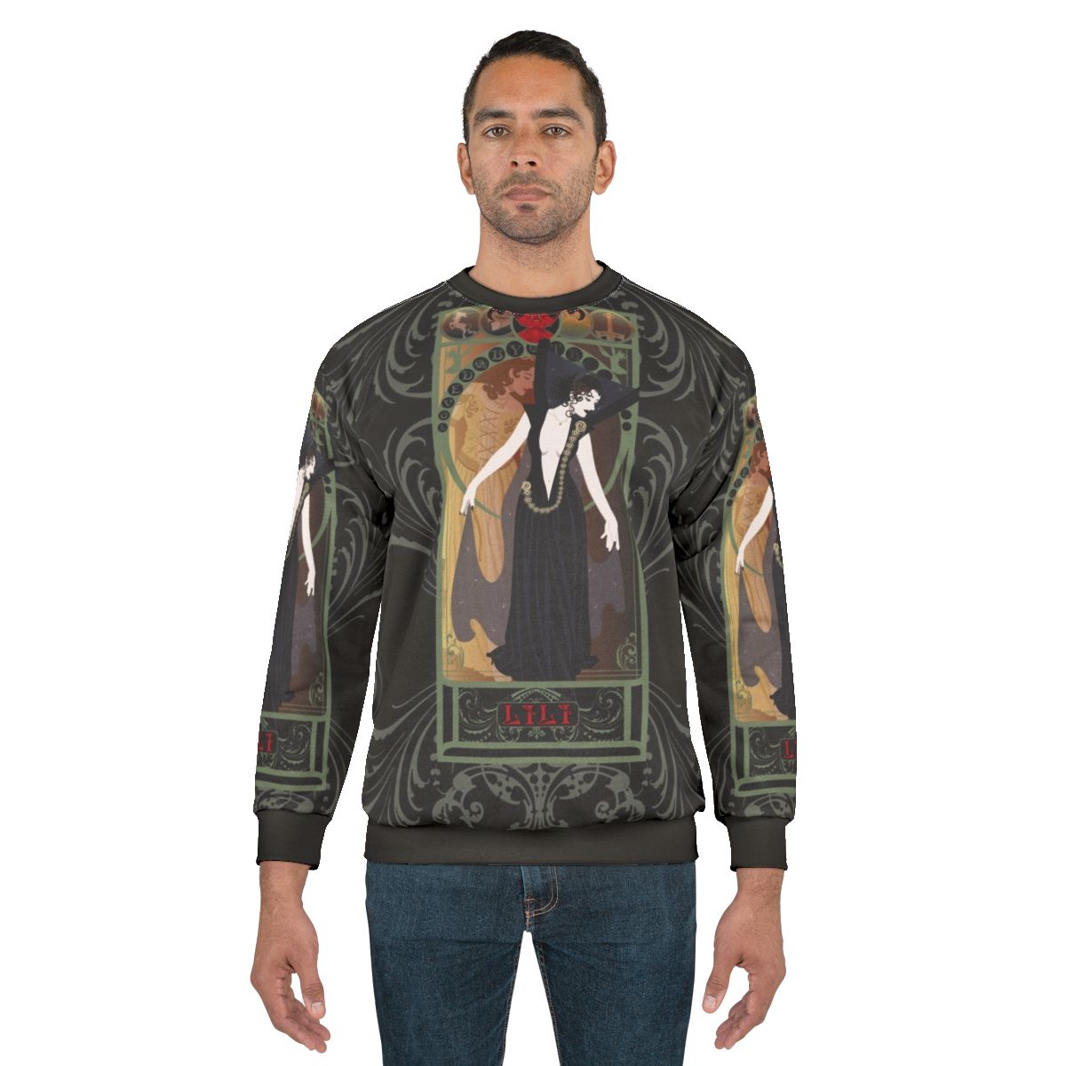 Dark Lili Nouveau Legend Sweatshirt featuring a princess design in a nostalgic cult classic style