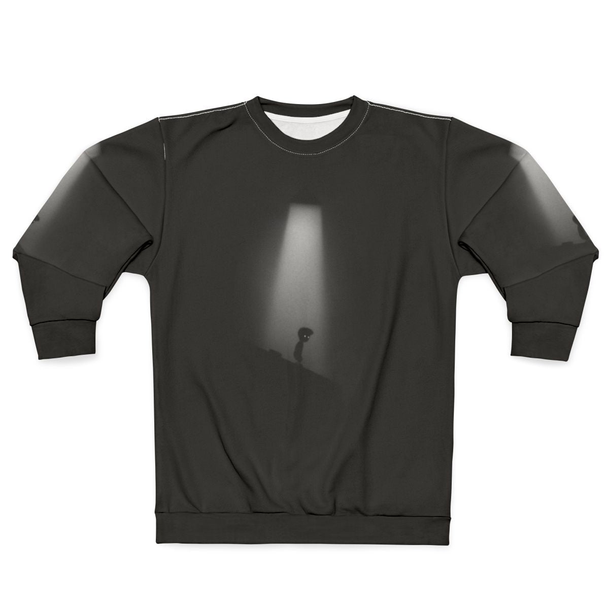 Dark The Light Gaming Sweatshirt with Occult Digital Artwork