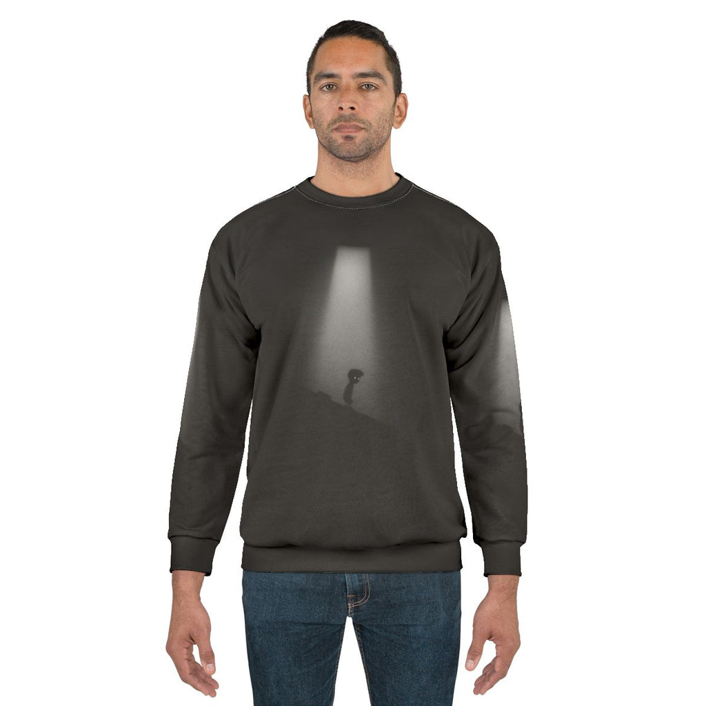 Dark The Light Gaming Sweatshirt with Occult Digital Artwork