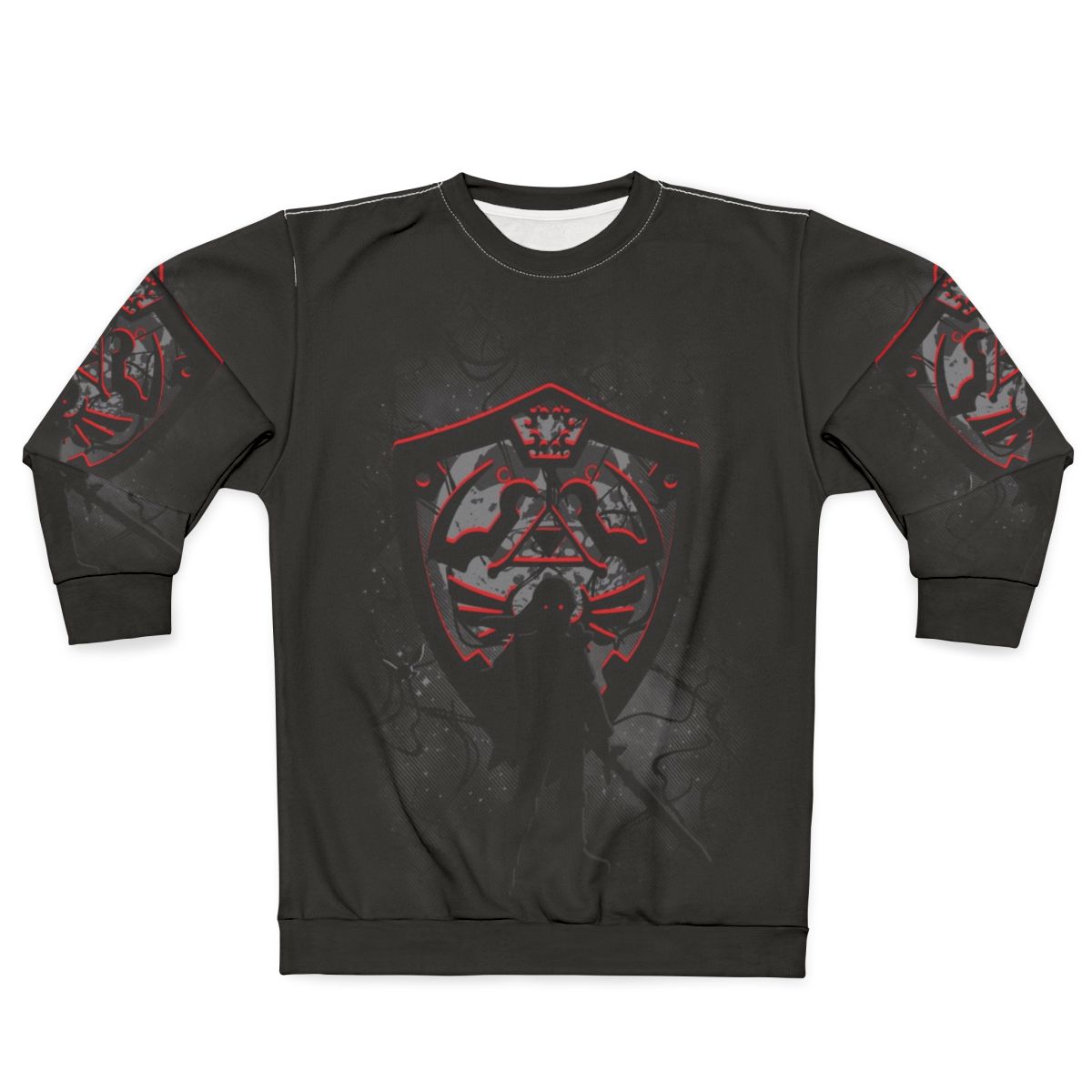 Retro 'Dark Times' gaming sweatshirt with fantasy inspired design