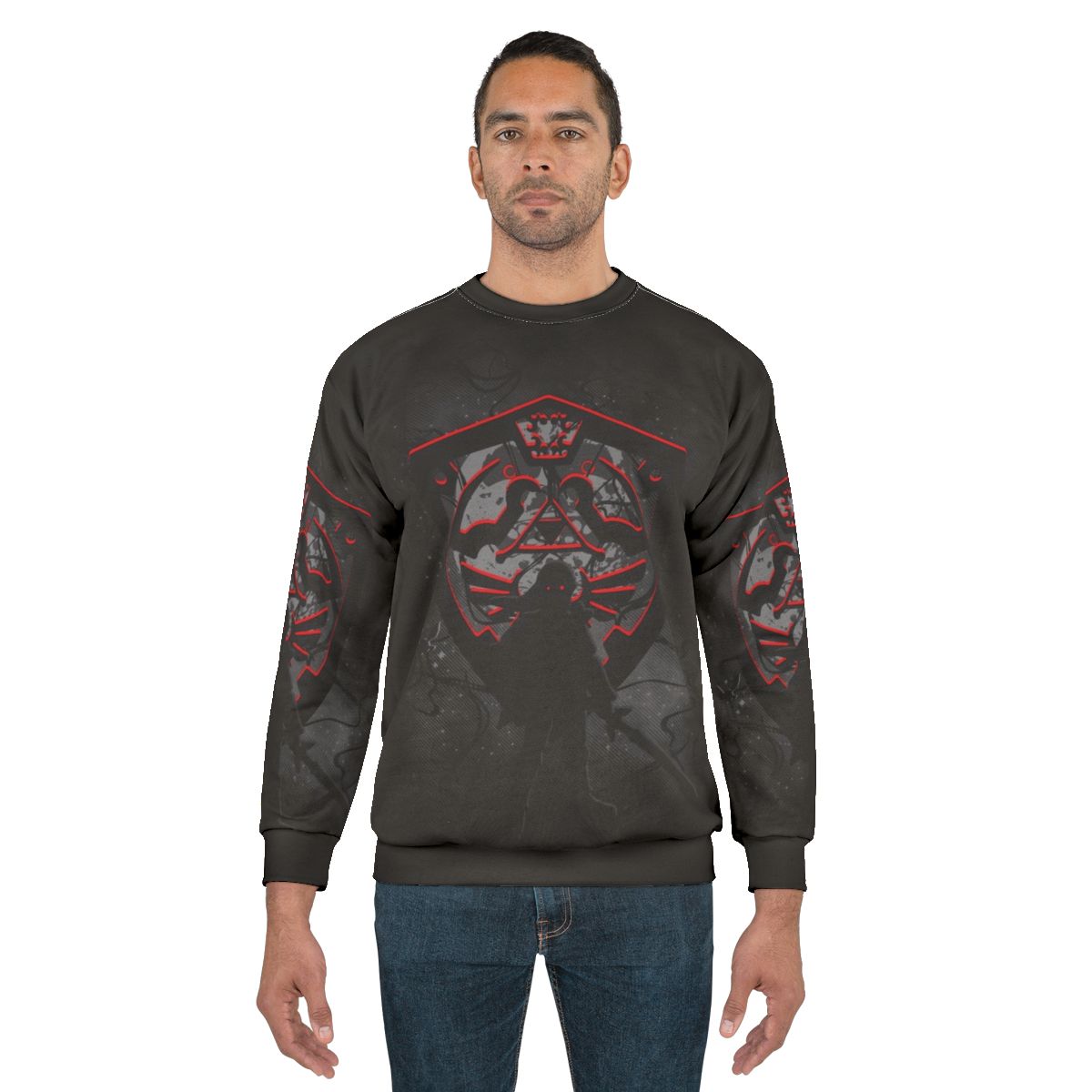 Retro 'Dark Times' gaming sweatshirt with fantasy inspired design