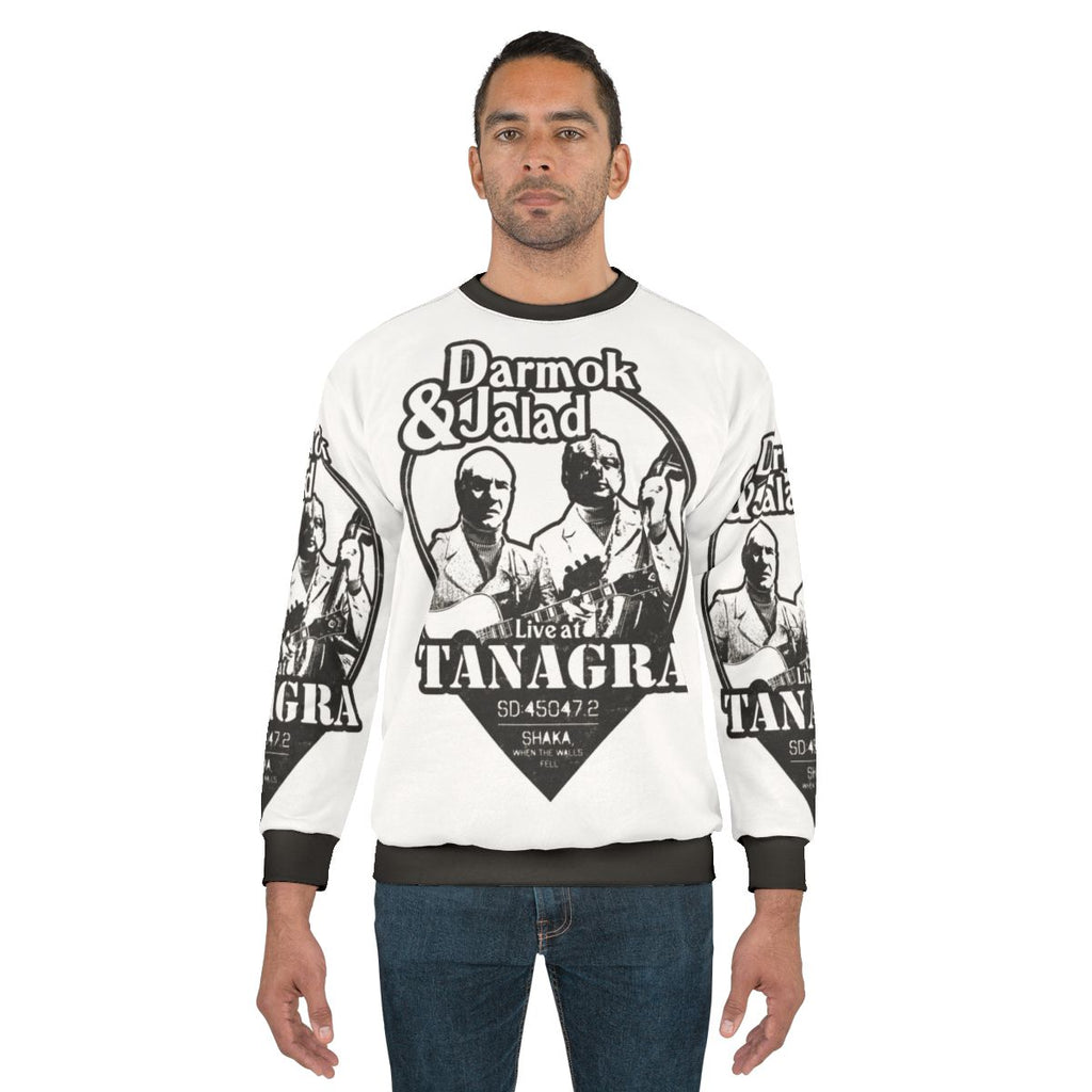 Darmok and Jalad at Tanagra Nerdy Sci-Fi Sweatshirt
