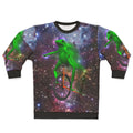 Dat Boi Meme Sweatshirt featuring a funny frog astronaut in space design