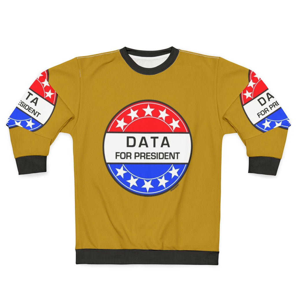 Data sci-fi sweatshirt for president - retro space theme