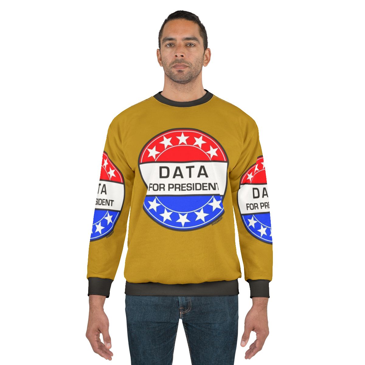 Data sci-fi sweatshirt for president - retro space theme