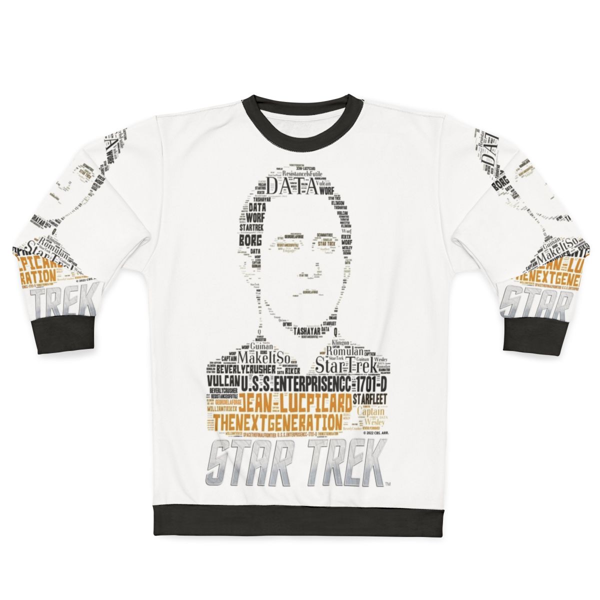 Star Trek: The Next Generation Sweatshirt with Enterprise and Starfleet Logo