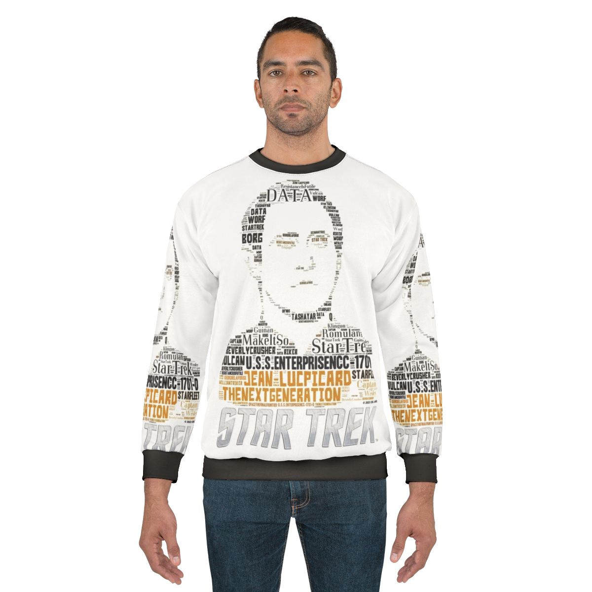 Star Trek: The Next Generation Sweatshirt with Enterprise and Starfleet Logo
