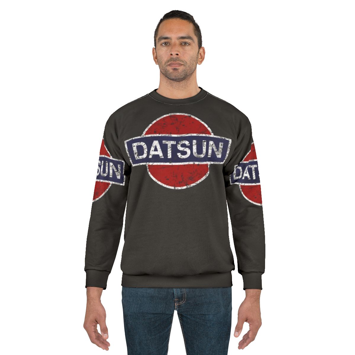 Datsun vintage car sweatshirt with retro logo