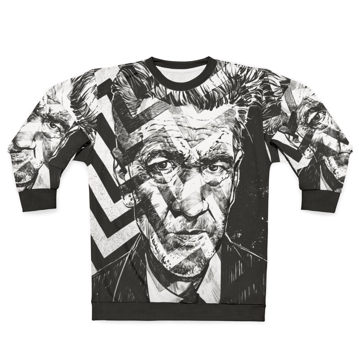 David Lynch inspired sweatshirt with surreal design