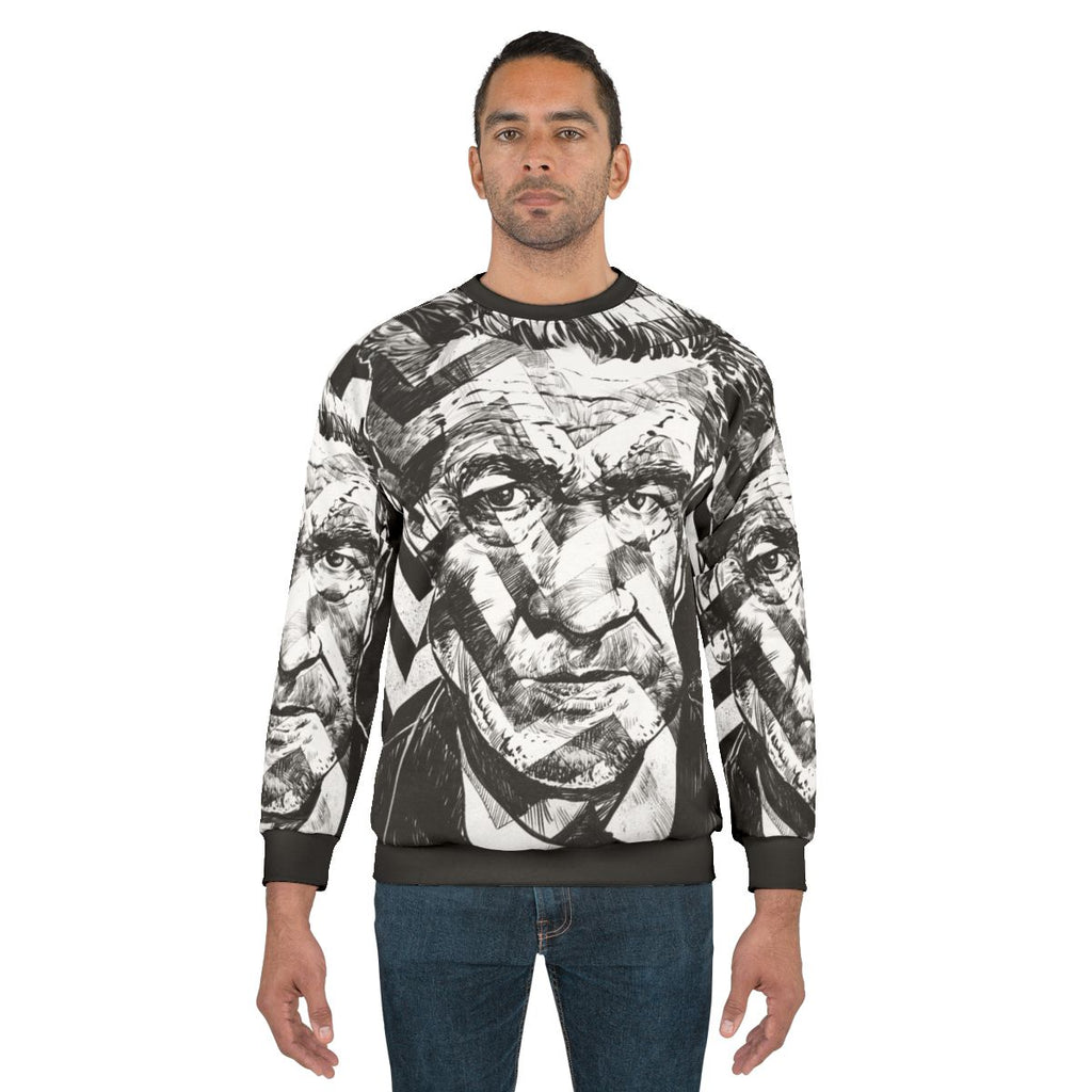 David Lynch inspired sweatshirt with surreal design