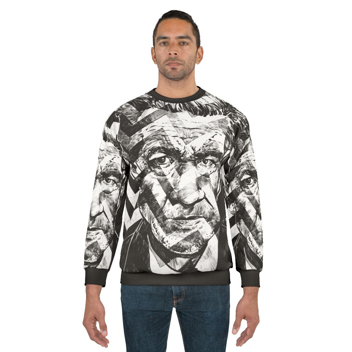David Lynch inspired sweatshirt with surreal design