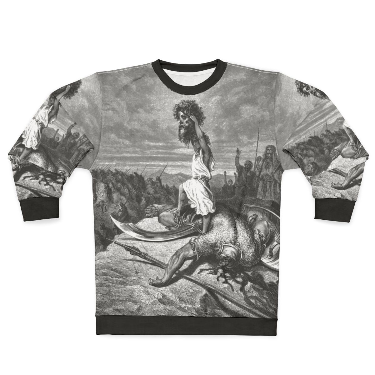 David and Goliath Sweatshirt featuring Gustave Dore artwork