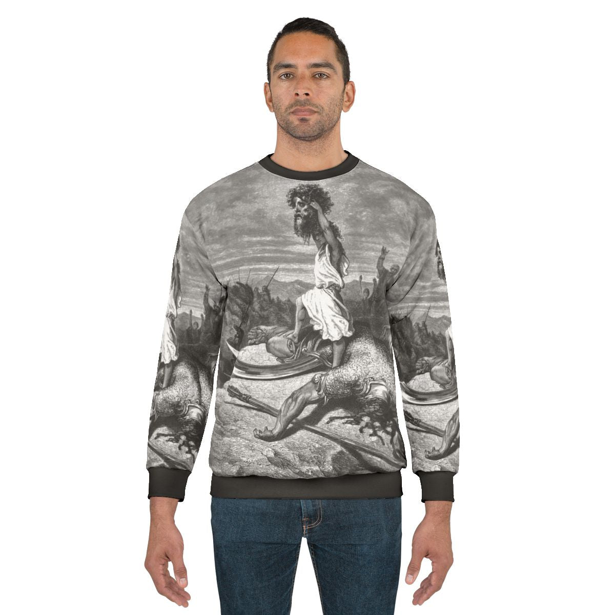 David and Goliath Sweatshirt featuring Gustave Dore artwork