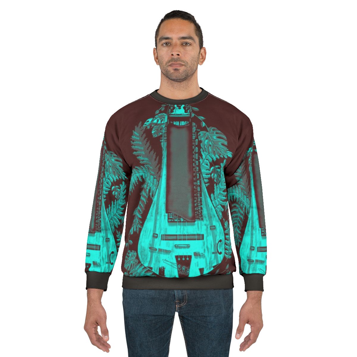 Dawnlight Hurdy Gurdy Sweatshirt featuring a modern design for folk music enthusiasts