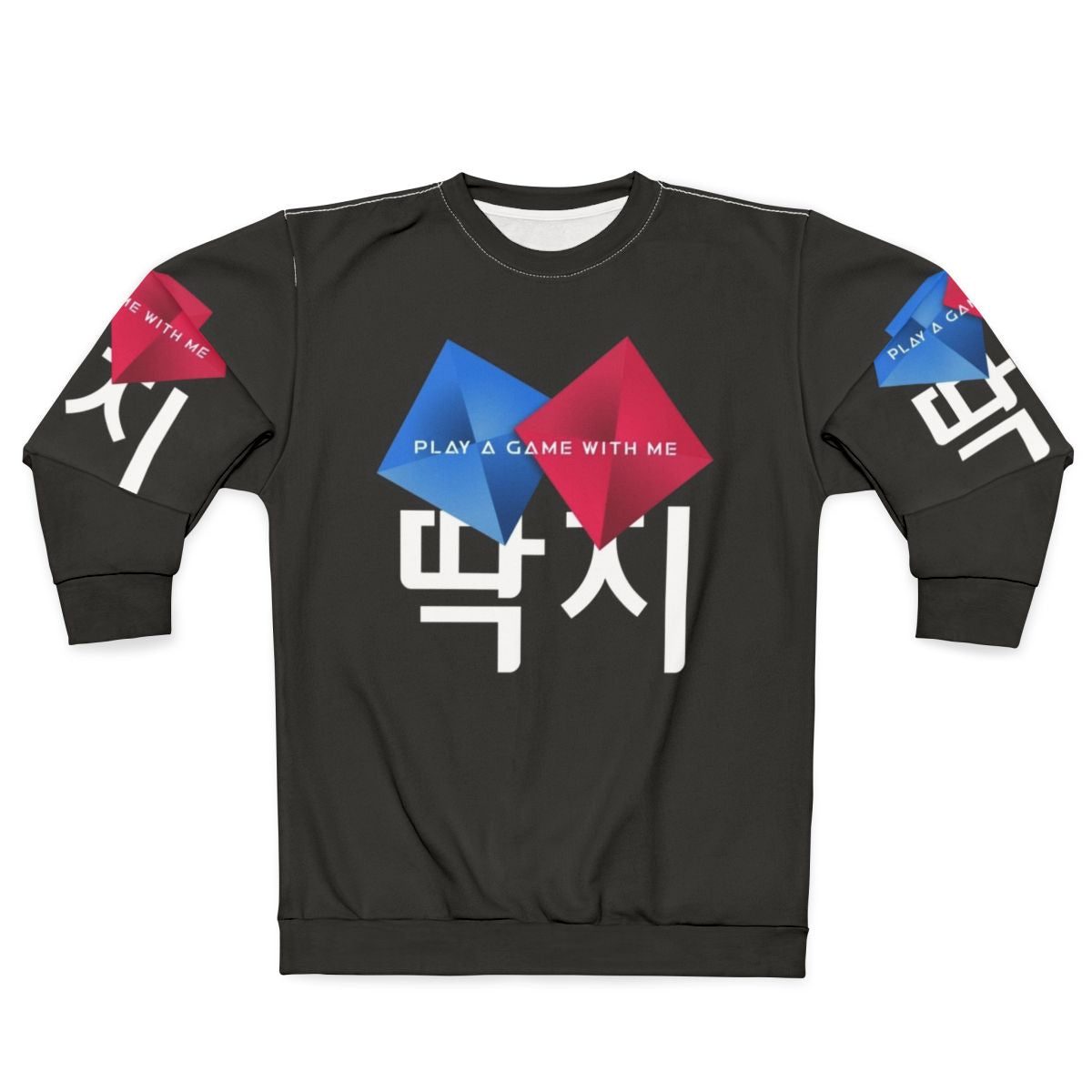 Ddakji Squid Game Sweatshirt with minimalist shapes design