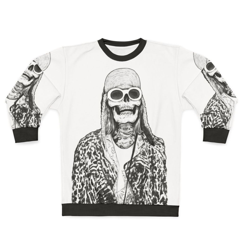 Kurt Cobain Nirvana Grunge Skull Sweatshirt