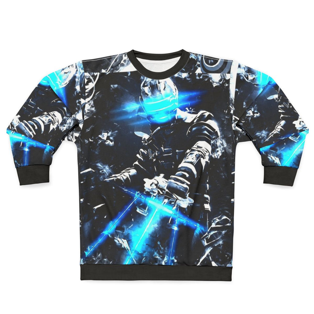 Dead Space Isaac Abstract White Noise Gaming Sweatshirt