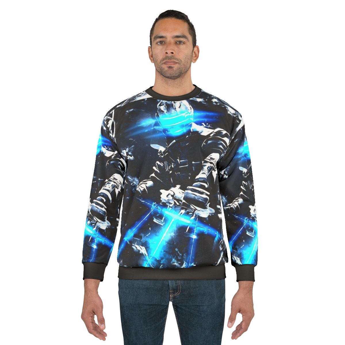 Dead Space Isaac Abstract White Noise Gaming Sweatshirt