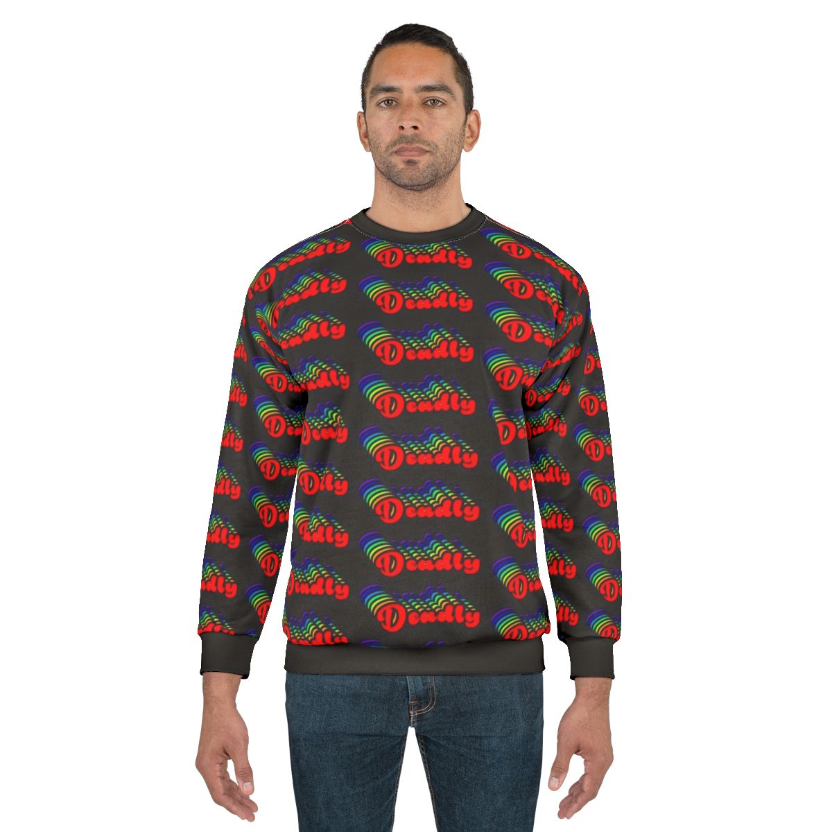 Retro 70s graphic pullover sweatshirt