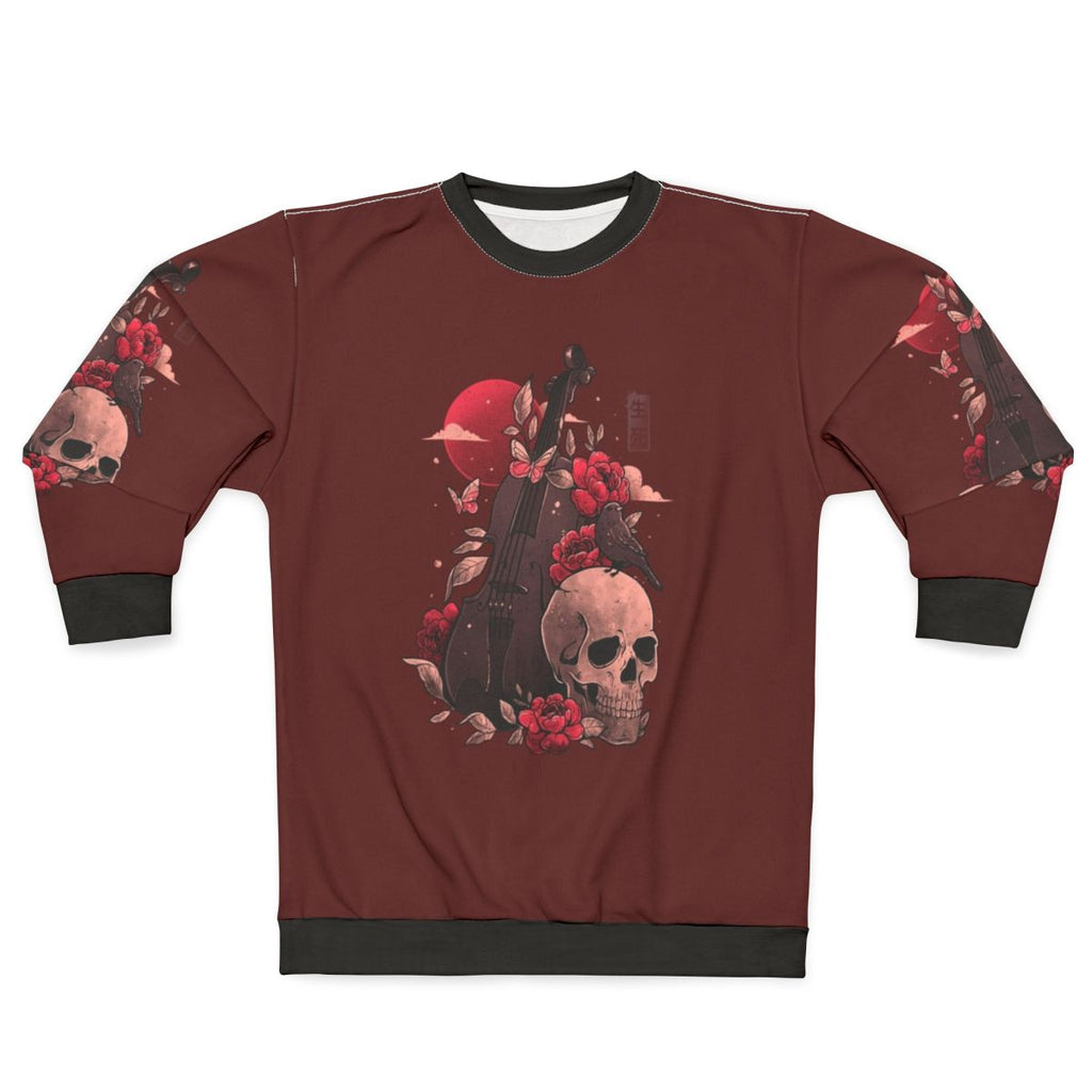 Death and Music Cello Skull Sweatshirt