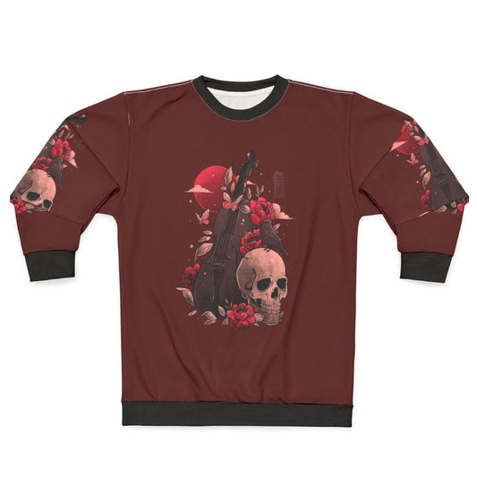 Death and Music Cello Skull Sweatshirt