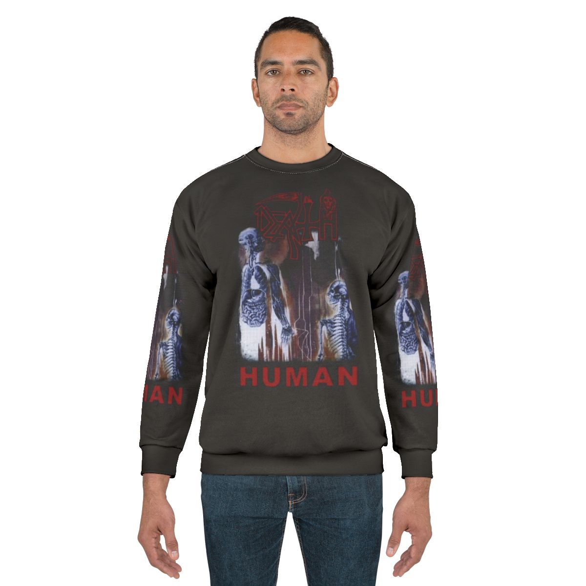Death Metal Sweatshirt featuring a dark graphic design