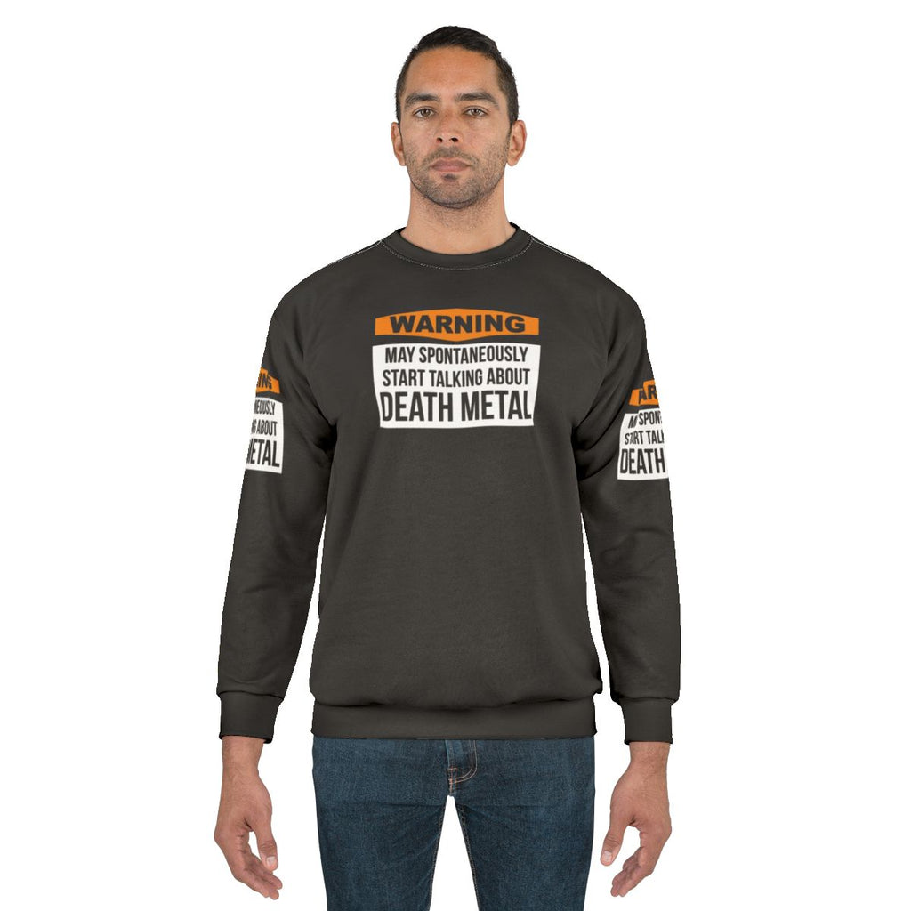 Death Metal Sweatshirt with Heavy Metal Artwork