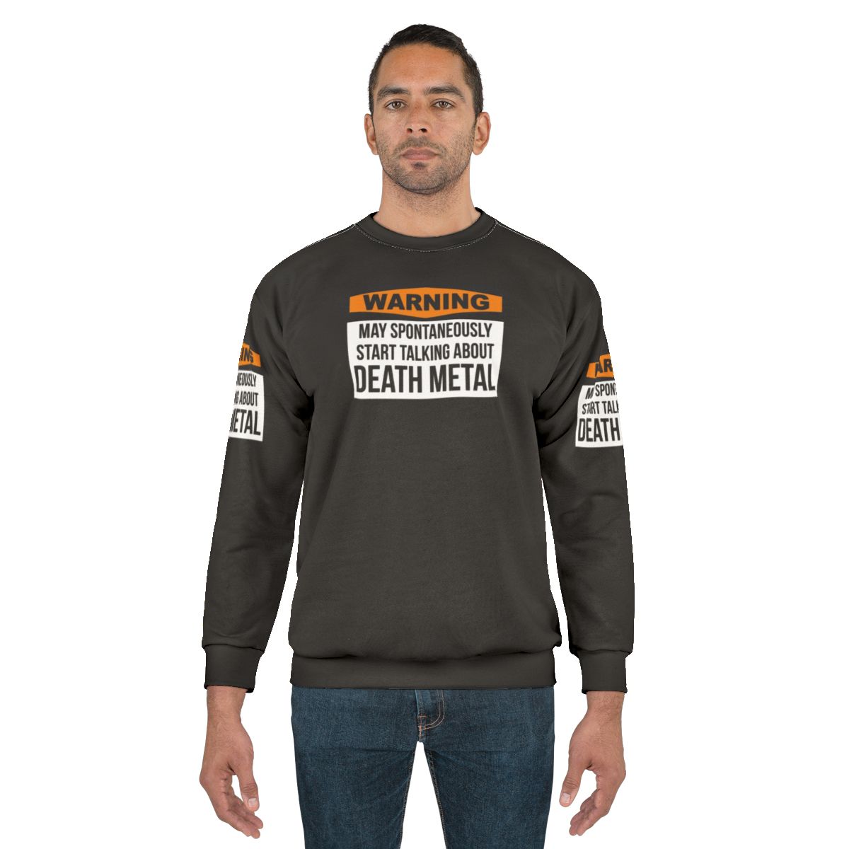 Death Metal Sweatshirt with Heavy Metal Artwork