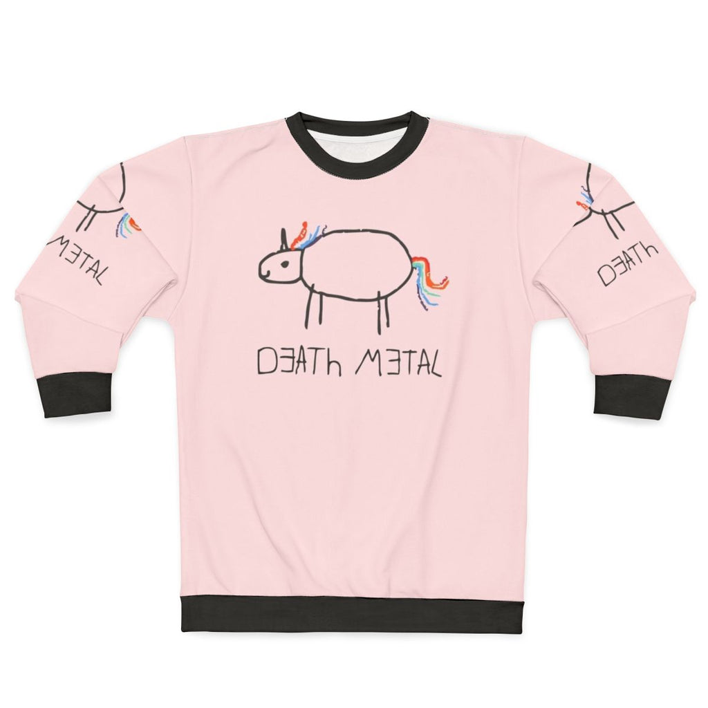 Death Metal Unicorn Crayon Sweatshirt