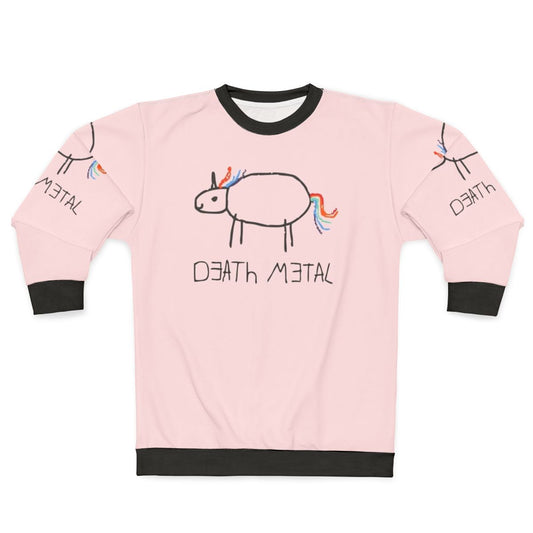 Death Metal Unicorn Crayon Sweatshirt
