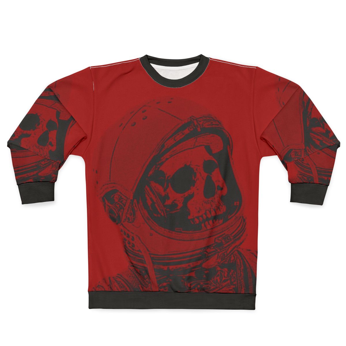 Intergalactic Death on Mars Sweatshirt featuring an astronaut skull